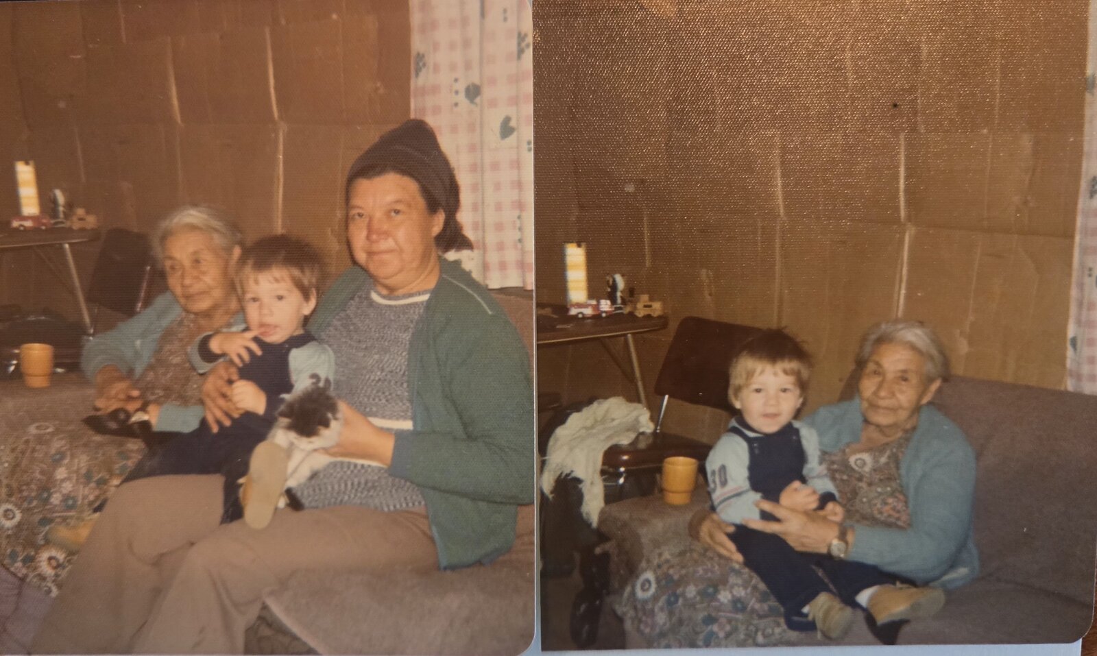 Family beginnings — cardboard walls that kept us warm
